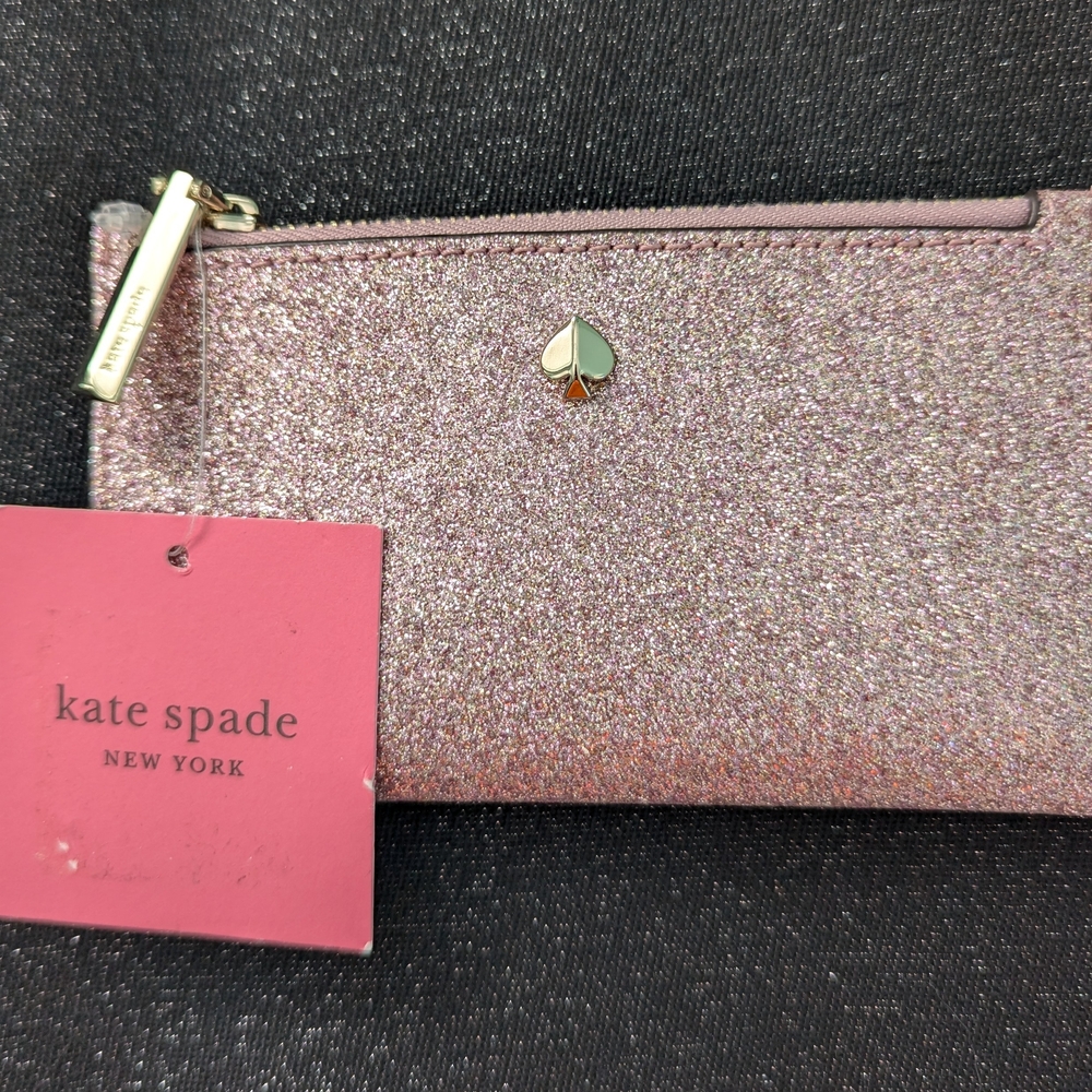 Kate Spade Pink Glitter Clutch Wristlet